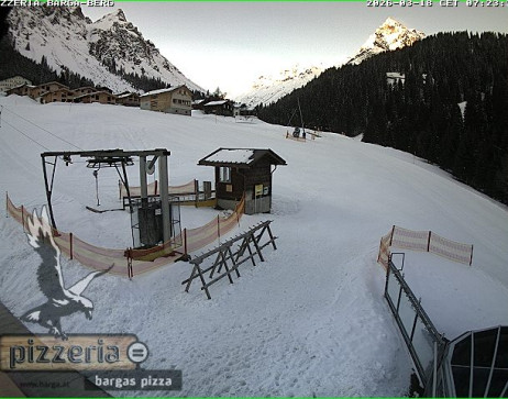 Gargellen: Blick auf den berg