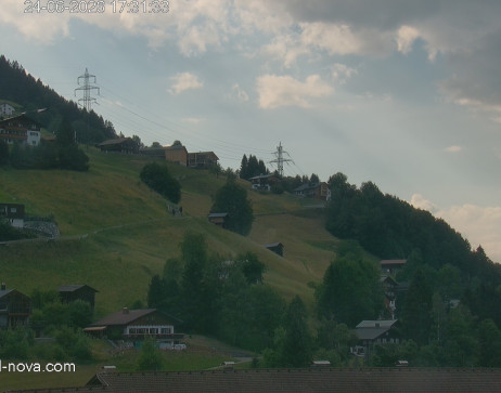 Gaschurn: Blick zur Talabfahrt
