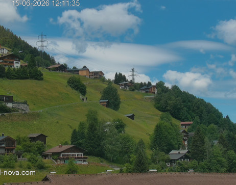 Gaschurn: Blick zur Talabfahrt