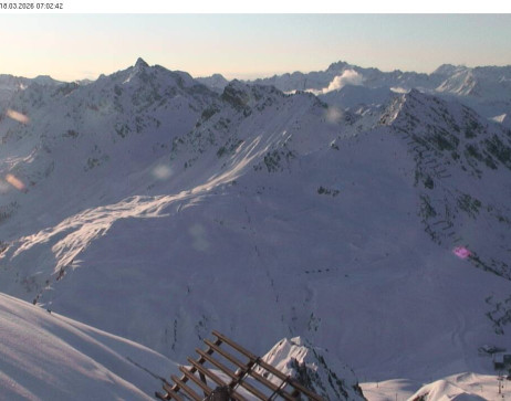 Silvretta Montafon: Blick auf Fredakopf